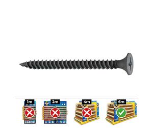 Celo SSF DIN Tornillo para Placa de Yeso y Metal Ø3,5x55mm Fosfatado 500 Unidades