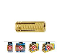 Celo Taco de latón M6 Ø8x23 mm, caja 100 uds