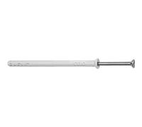 Celo Tacos para clavos (8 x 60 mm, cabeza avellanada, NP, juego de tornillos con tornillo premontado, tacos de nailon, tornillo PZ2, 100 unidades)