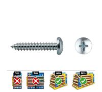 Celo Tornillo Chapa Alomada Din 7981 3,5x16mm Zincado Caja 500 Unidades
