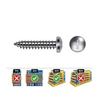 Celo Tornillo Chapa Alomada Din 7981 4,8x19mm Zincado 250 Unidades