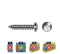 Celo Tornillo Chapa Alomada DIN 7981 4,8x50mm Philips Zincado Caja 100 Unidades