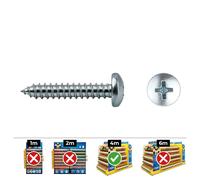 Celo Tornillo Chapa Alomada Philips Din 7981 5,5x16mm Zincado Caja 250 Unidades