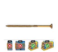 Celo Tornillo Madera Avellanado Ø6x80mm Bicromatado Din Vloxp Caja 100 Unidades