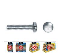 Celo Tornillo Metrica Alomado Philips DIN 7985 Ø4x25mm Zincado Caja 500 Unidades