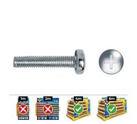Celo Tornillo Métrica Alomado Philips Din 7985 Ø5x10mm Zincado Caja 500 Unidades