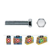 Celo Tornillo Métrica Hexagonal Din 933 Ø8x16mm Zincado Caja 100 Unid.