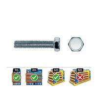 Celo Tornillo Métrica Hexagonal Din 933 Ø8x25mm Zincado Caja 100 Unidades