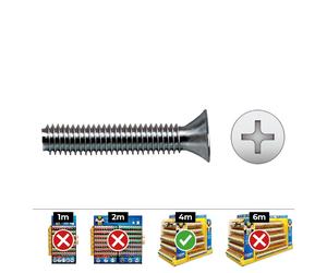 Celo Tornillo Metrico Avellanado Phillips Din 965 Ø5x10mm Zincado Caja 500 Unidades