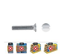 Celo Tornillo Metrico Avellanado Ranura DIN 963 Ø4x20mm Zincado Caja 500 Unidades
