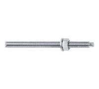 Celo Varilla roscada M12 x 220 mm ETA-09 Va Ast - Barra de anclaje para mortero de inyección, para empotrar en hormigón, con tuerca y arandela, acero galvanizado, 10 unidades
