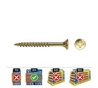 Celo Vloxp Tornillo Madera Avellanado Ø 6 x 100 mm Bicromatado Caja 30 Unidades
