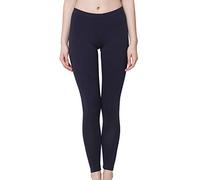 Celodoro Leggings de algodón para Mujer - hasta el Tobillo - Azul Oscuro - L