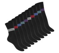 Celodoro Lote de 10 pares de calcetines, ecológicas, lindas, con estampado, de algodón regenerado, para mujer, 35-38