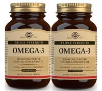 Celorriofarma compatible con Solgar Omega 3 Triple concentración.-100 Cáspulas, PACK 2UN (Total 200 capsulas)
