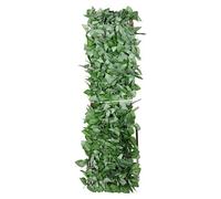 Celosía extensible Mimbre con Hojas de Arce (2 x 1 m, Verde)