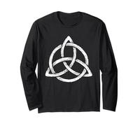 Celta Trinidad Espiritual Símbolo Tierra Sol Luna Naturaleza Manga Larga