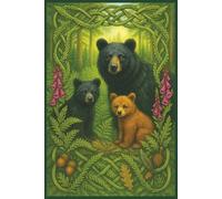 Celtic Bear Journal - 6 x 9" (150 Lined Pages) - Mother and Cubs Edition!: Enchanted Rustic Woodland Animal Creative Notebook, Diary for Journaling. ... Mushrooms. A Great Gift for Nature Lovers!