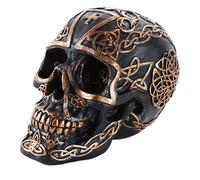 Celtic de cruz negro y dorado de calavera decoración para el hogar regalo