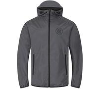 Celtic FC - Chaqueta cortavientos oficial - hombre - Impermeable - Gris - Capucha - S