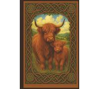 Celtic Highland Cow Journal - Scottish Highlands Edition (120 Lined Pages): A Lovely 6″ × 9″ Celtic Notebook with Rustic Highland Cattle Mother and ... Diary, Journaling, Notes, or a Special Gift!