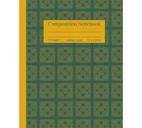 Celtic Knot Design Composition Notebook: College Ruled, Emerald Green and Gold Knot Pattern, Classic Notebook for Girls, Teens, Women & Students