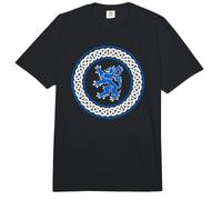 Celtic Knot Scottish Rampant Lion Escocia Azul y Blanco Comfort Colors Adult Heavyweight T-Shirt