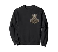 Celtic Nordic Viking: Thor Hammer Mjolnir Sudadera