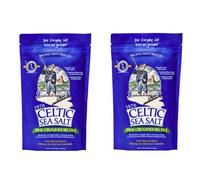 Celtic Sea Salt Bolsa sellable, ideal para cocinar y hornear, encurtido o acabado, sin gluten, kosher 1 lb. (2 pack) Molido fino
