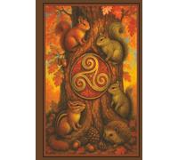Celtic Squirrel, Chipmunk and Hedgehog Journal - 6" × 9″ Autumn Edition (120 Lined Pages): A Whimsical Woodland Notebook, Mystical Celtic Norse ... and as a Tarot or Oracle Companion!