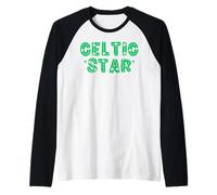 Celtic Star Apodo irlandés para Hombres irlandeses Mujeres de Irlanda Camiseta Manga Raglan