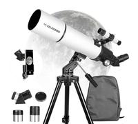 Celticbird Telescopio 80 mm Apertura 600 mm para Adultos Principiantes en astronomía - Telescopio Refractor portátil astronómico Revestimientos de Alta transmisión Totalmente Multicapa Montaje AZ…