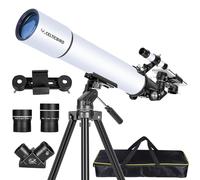 Celticbird Telescopio 80 mm Apertura 800 mm para Adultos Principiantes en astronomía - Telescopio Refractor portátil astronómico Revestimientos de Alta transmisión Totalmente (80800)