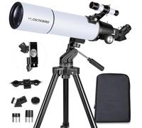 Celticbird Telescopio 80 mm Apertura Telescopio Refractor portátil astronómico Revestimientos de Alta transmisión Totalment (80460)