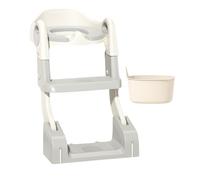 Celuicion - Asiento de inodoro para niños, reductor de inodoro antideslizante con escalones, taburete para caminar, bebé, para casa, cuarto de baño, viaje al aire libre