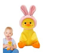 Celuicion Bravo de peluche de pato, animal de peluche de pato | 9,84 pulgadas dibujos animados de pato amarillo - cojines de sofá, trucos de decoración, compañero de sueño, lavable para San Valentín
