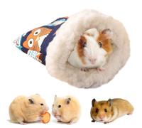 Celuicion Cama de hámster | Cueva de Peluche de Invierno para Animales pequeños como Lugar para Dormir, cómodo para anidar - para Chinchilla, hámster, Conejo, cobaya, jerbo del Desierto, hurón