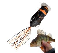Celuicion Cebos de Bass de, Señuelo de Trucha para la del Lago, Ganchos Dobles 65 mm señuelos de cicada realistas para Agua Salada - Pequeñas Plantillas de Cola Dulce de Agua Dulce