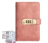 Celuicion - Cuaderno de desafío de ahorros, con cerradura de combinación, organizador presupuestario, 100 páginas, cartera de protección de la vida privada, para mujeres, hombres, parejas