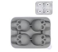 Celuicion Cubiteras | Molde de cubitos de hielo para cráneo, accesorio de cocina, bandeja de refrigerador de silicona, para bebidas, café, té de whisky, pícnic, aperitivo Rassemblements Camping