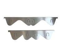 Celuicion de estufa, guardias de cubierta de crack de cocción,Tapa de ranura de espacio de acero inoxidable | Juego de protección de grietas para horno ajustable de 2, protector de cocción