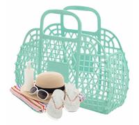 Celuicion Jalea Bolsa De Transporte,Bolsas Para Niños - Bolsas De Gel Reutilizables Y Compras Para Mujeres Verano Niños Boda Cesta De Almacenamiento Para Pascua, azul, ver descripción