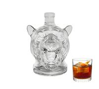 Celuicion Jarras de licores, jarra de para licor | Accesorio de bar contenedor de bebidas con perfil decorativo cabeza de tigre para vino borbón brandy vodka coñac tequila