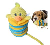Celuicion Juguete para masticar para perros, juguete de peluche con forma de pato, juguete interactivo emocional inquebrantable para cachorros de mascotas para alivio del aburrimiento,