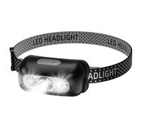 Celuicion Lámpara frontal para frente | Frontal recargable - Lámpara impermeable con 3 modos y sensor de movimiento para senderismo, correr, reparación y ciclismo