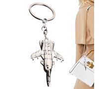 Celuicion Llavero Piloto | Llavero de avión de caza 3D estilo simulación | Llavero metálico para bolso mochila aviación cumpleaños Navidad regalo, D, Fare riferimento alla descrizione