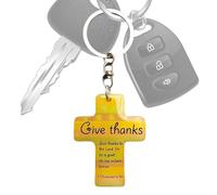 Celuicion Llaveros Religiosos | Colgantes Llavero Scripture Cristiano - Encanto Religioso para Bolso Cartera Maleta Coche Viaje Escuela Iglesia Cumpleaños Graduado Pascua Oración -, Gracias, Se