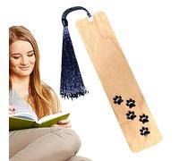 Celuicion Marcapáginas para leer - Marcapáginas de madera con diseño de animales, antideslizantes, esteticas, hechas a mano para biblioteca, estudios, eventos literarios