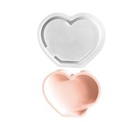 Celuicion Molde de corazón, molde de silicona para el día de la madre - Decoración de corazón flexible hecha a mano para casa oficina mujeres familia y amigos