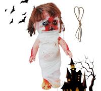 Celuicion Muñeca Espeluznante - de Halloween para muñecas espeluznantes - Decoración para casa, Fiesta, Navidad, Dormitorio, salón, árbol jardín
